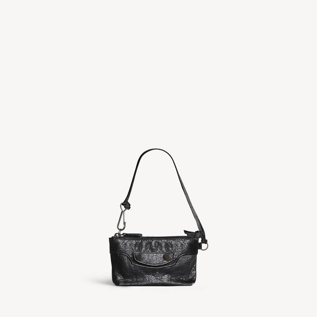 Women's Le City Zipped Pouch Charm in Black