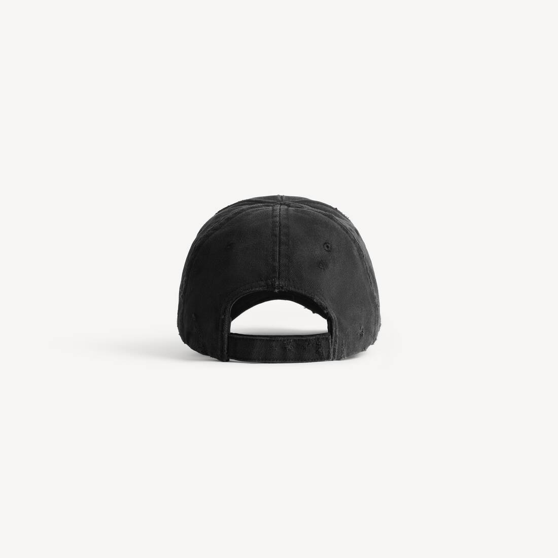 Men's Diy Balenciaga Back Cap in Black