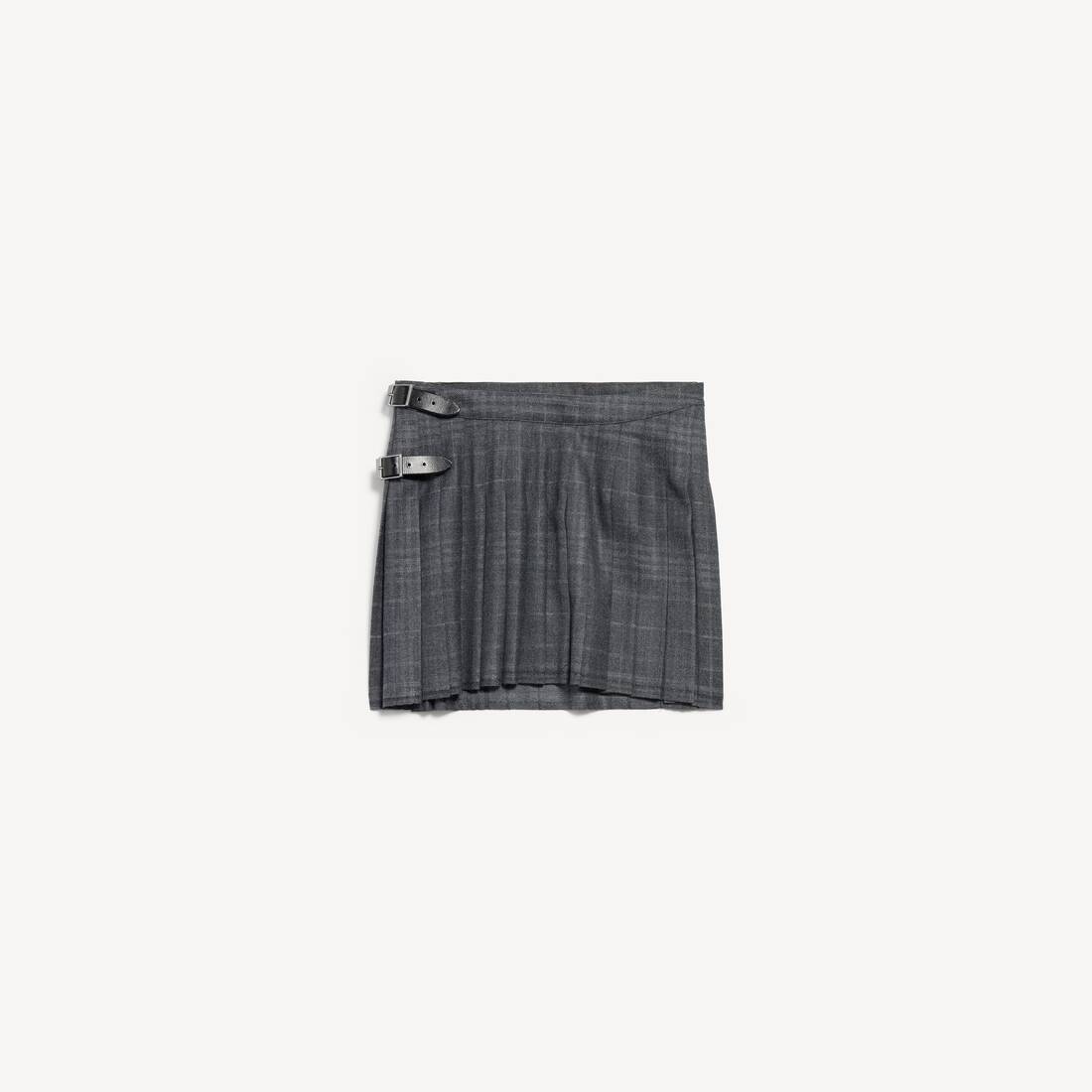Women's Pleated Mini Skirt in Grey