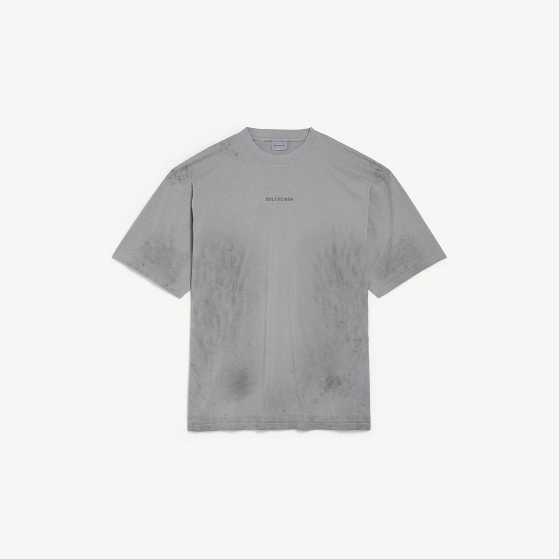Men's Balenciaga Back T-shirt Medium Fit in Balenciaga Grey