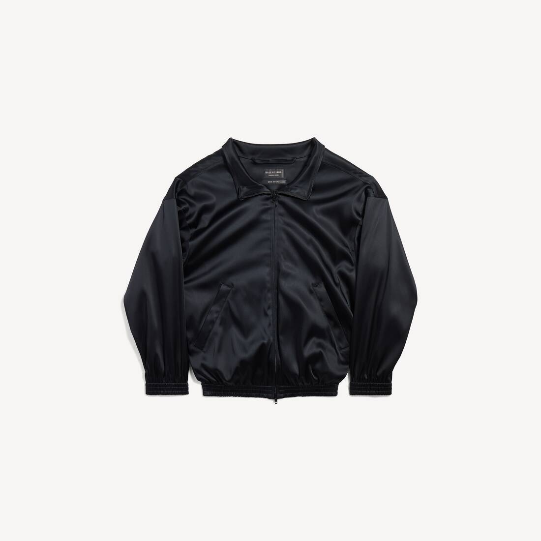 Women's Off-shoulder Tracksuit Jacket in Black