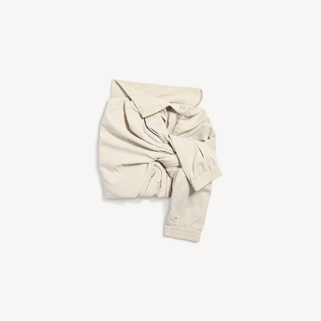 Women's Knotted Tracksuit Skirt in Cream