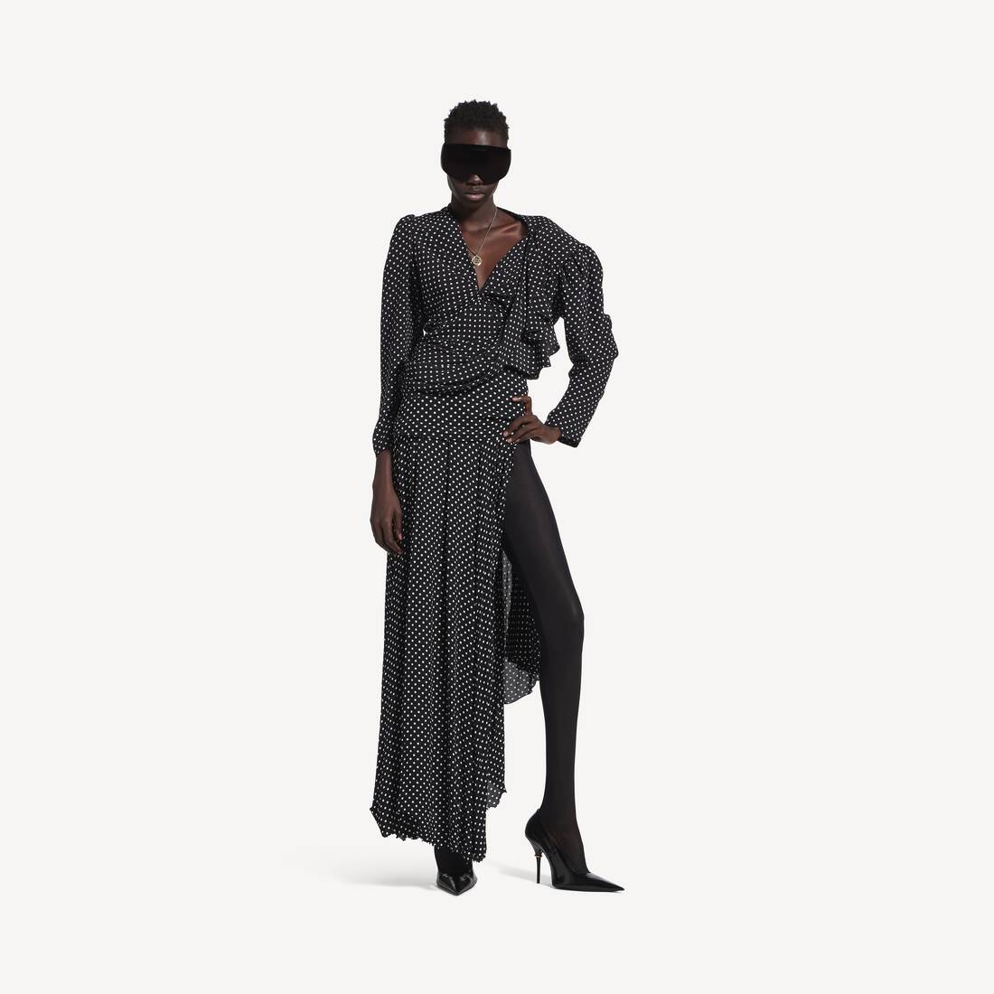 Women's Tucked-in Maxi Skirt in Black/ecru