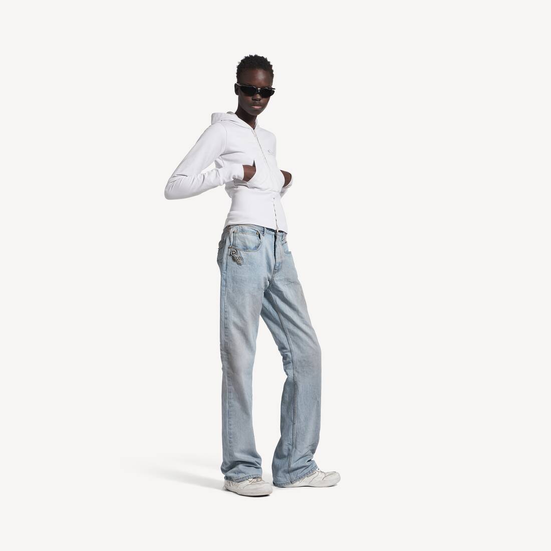 Women's City Straight Pants in Light Blue