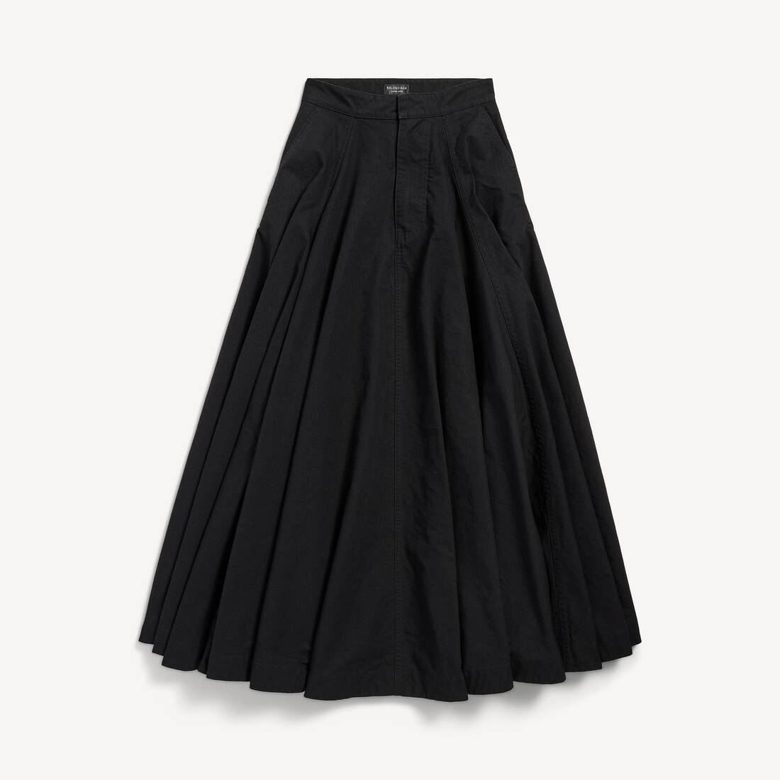 Women's Godet Maxi Skirt in Black