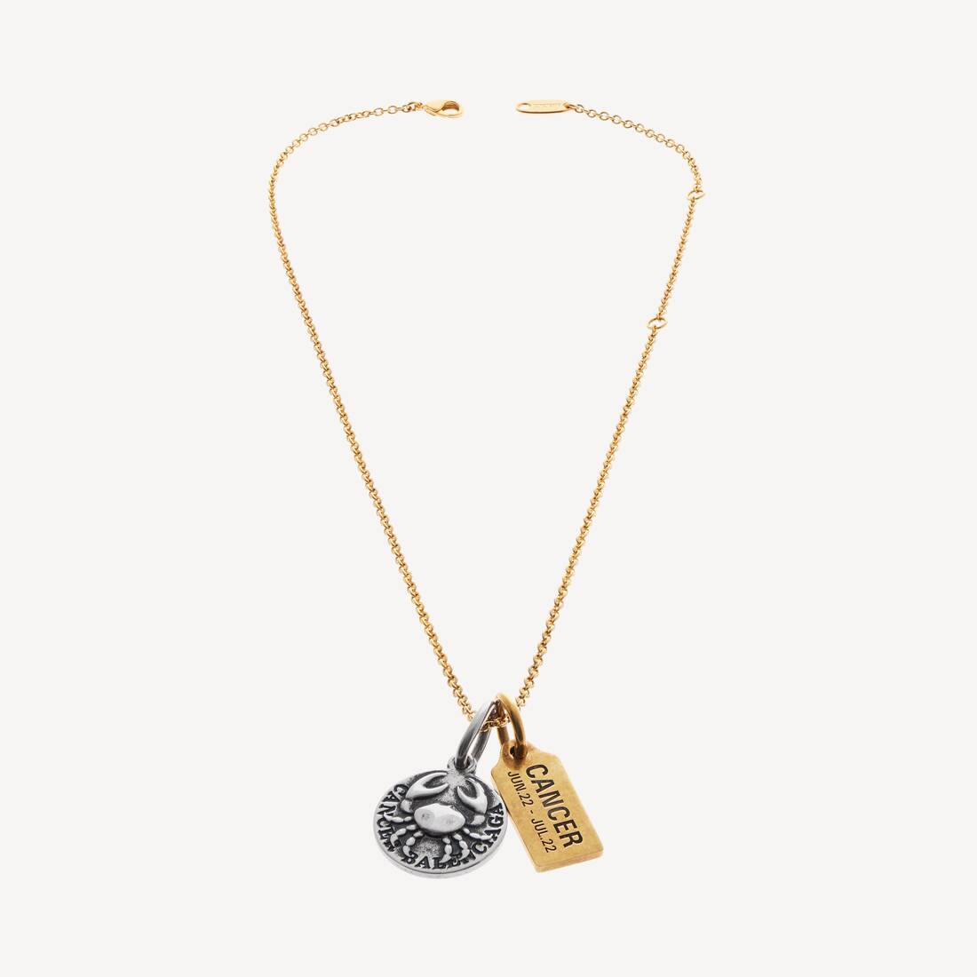 Horoscope Cancer Necklace in Gold/silver