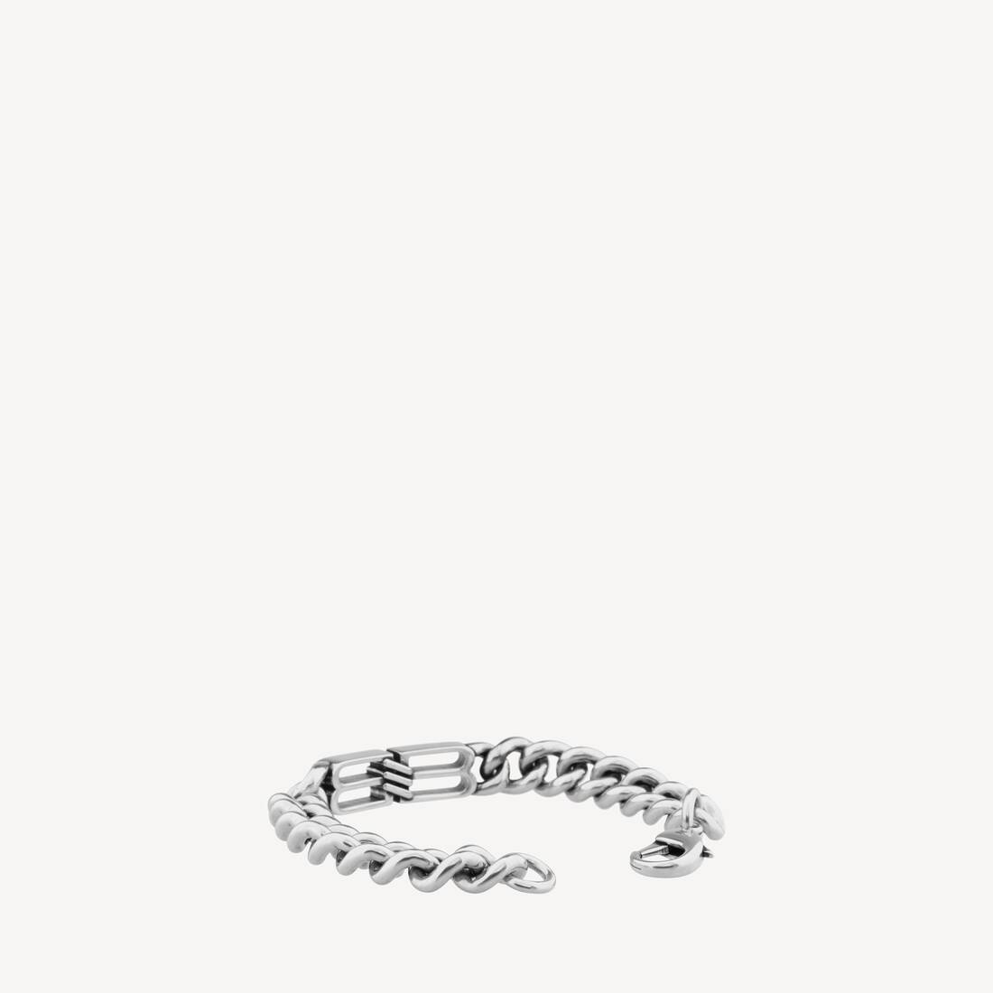 Bb Icon Gourmette Bracelet in Antique Silver