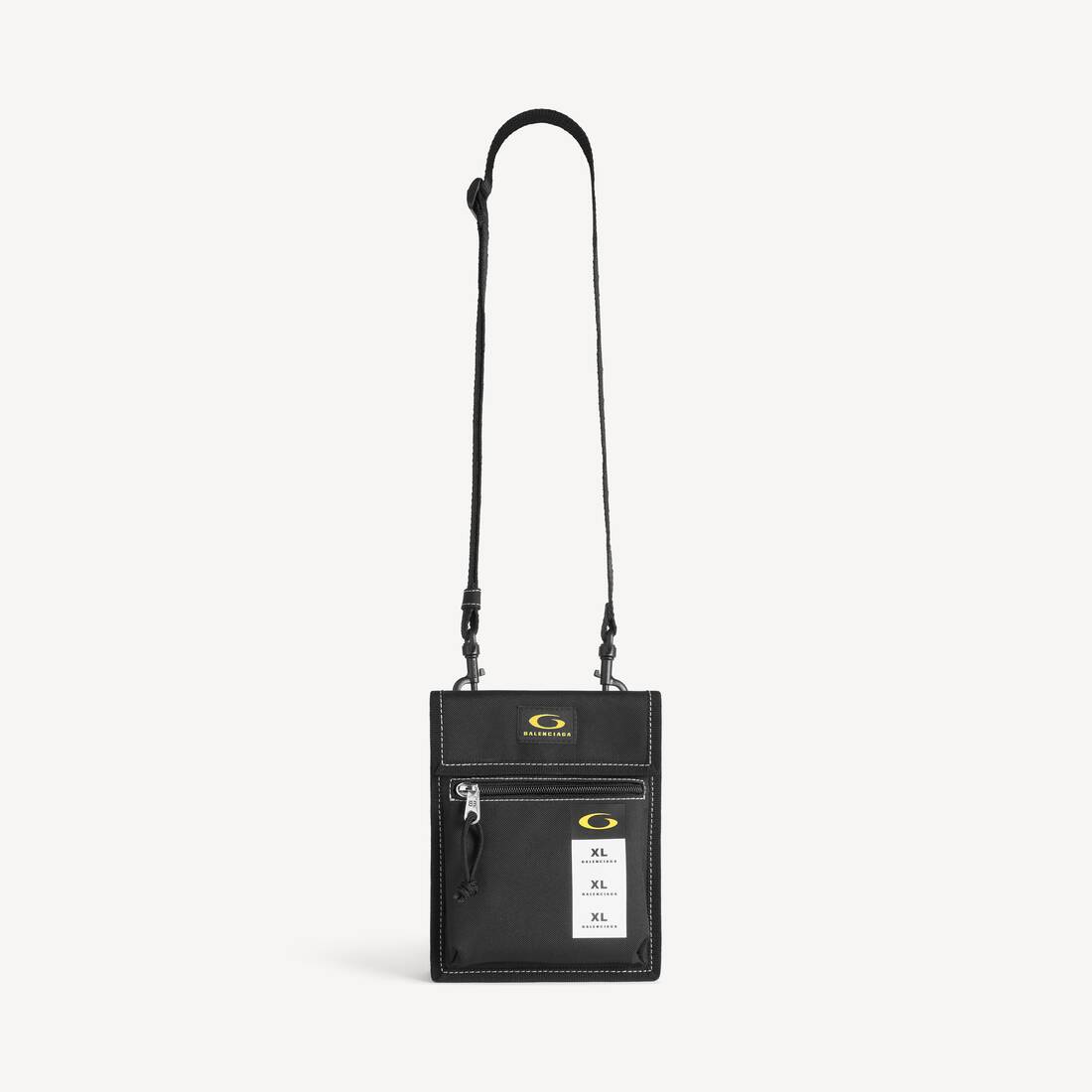Men's Explorer Pouch With Strap Small in Black/yellow/white