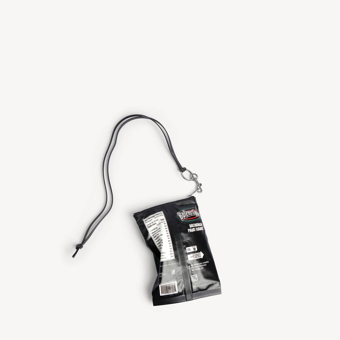 Chips Phone Holder Pouch in Black