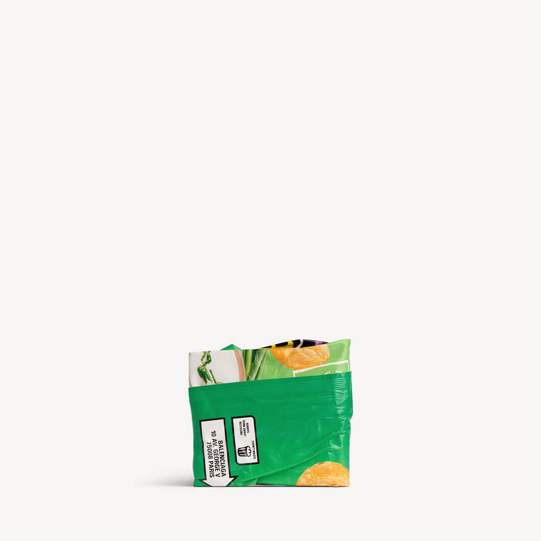 Men's Chips Square Folded Wallet in Green