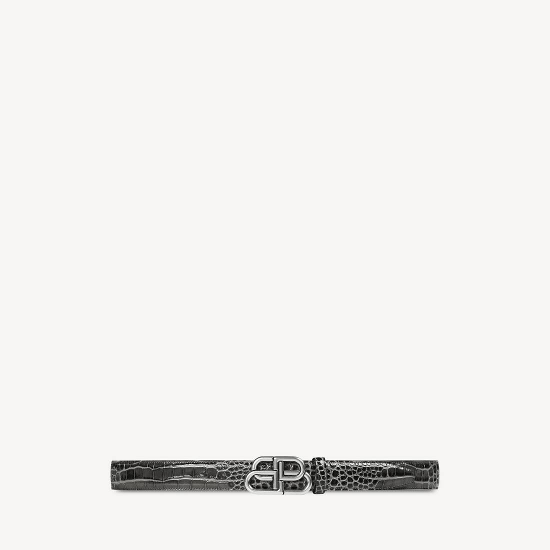 Men's Bb Large Belt in Dark Grey