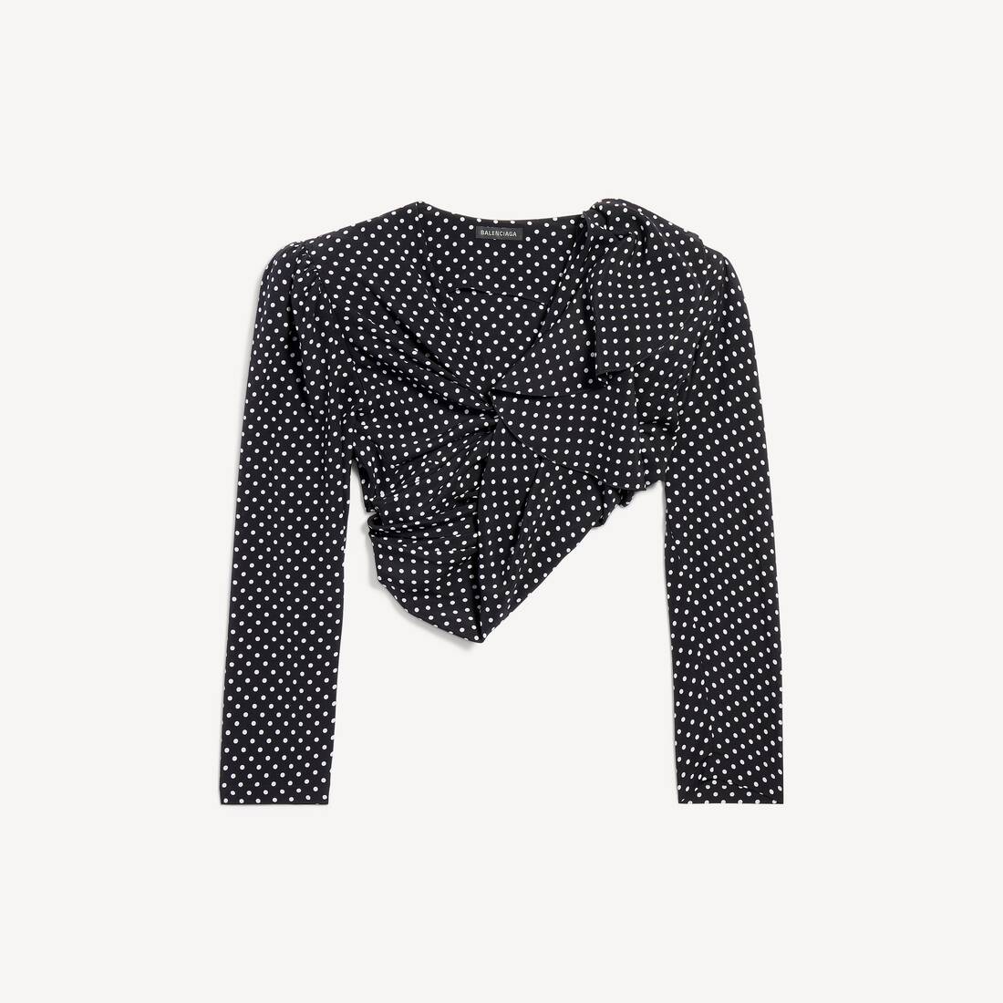 Women's Tucked-in Blouse in Black/ecru