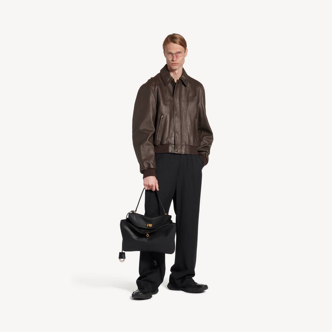 Men's Taxi Jacket in Dark Brown