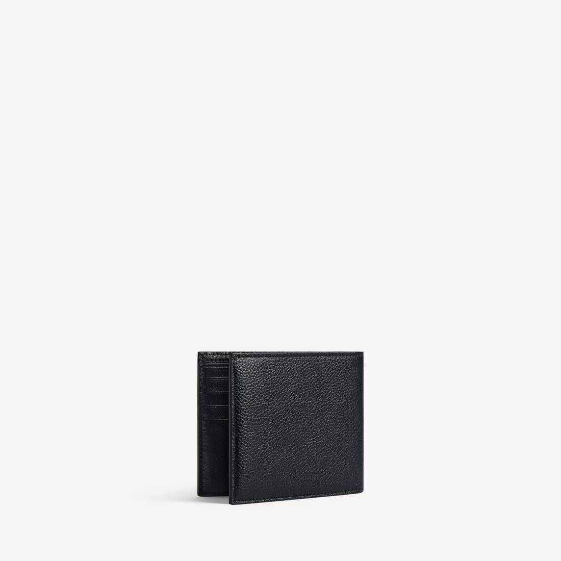 Men's Cash Square Folded Wallet in Black/white
