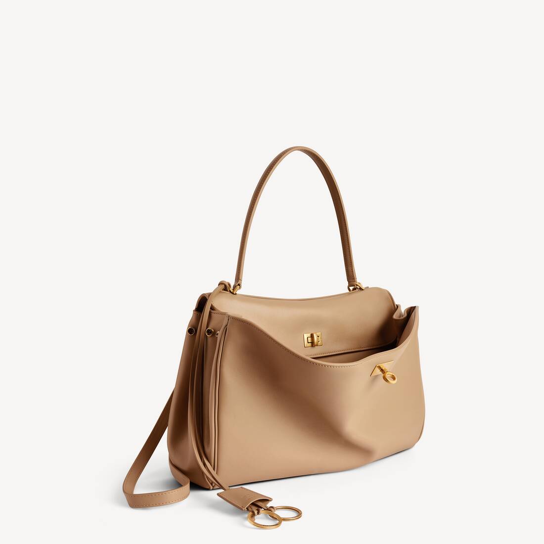 Women's Rodeo Handbag Medium in Latte