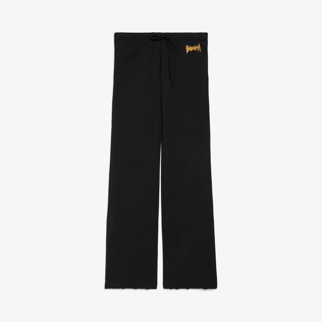 Women's Balenciaga Sacré Coeur Low Waist Sweatpants in Black