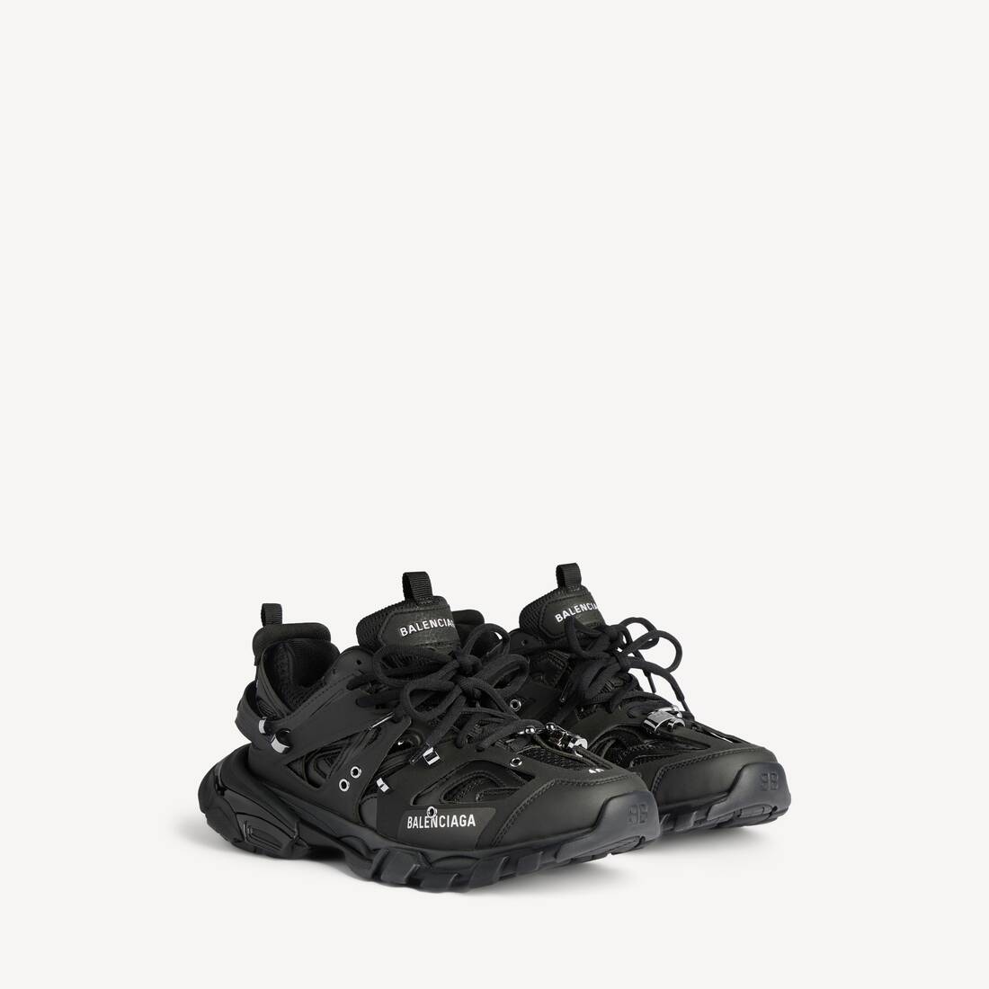 Men's Track Piercing Sneaker in Black