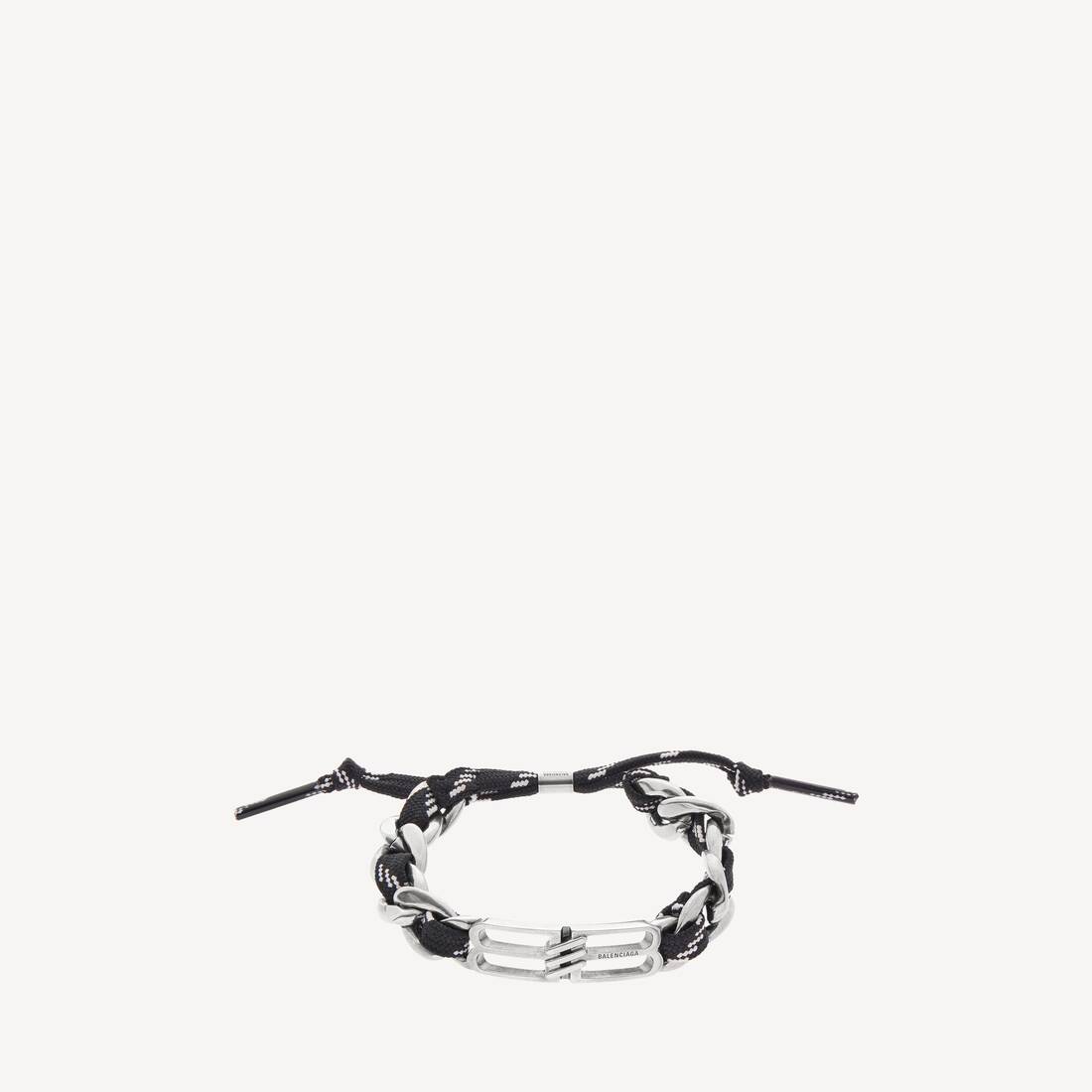 Bb Icon Lace Bracelet in Antique Silver/black/white