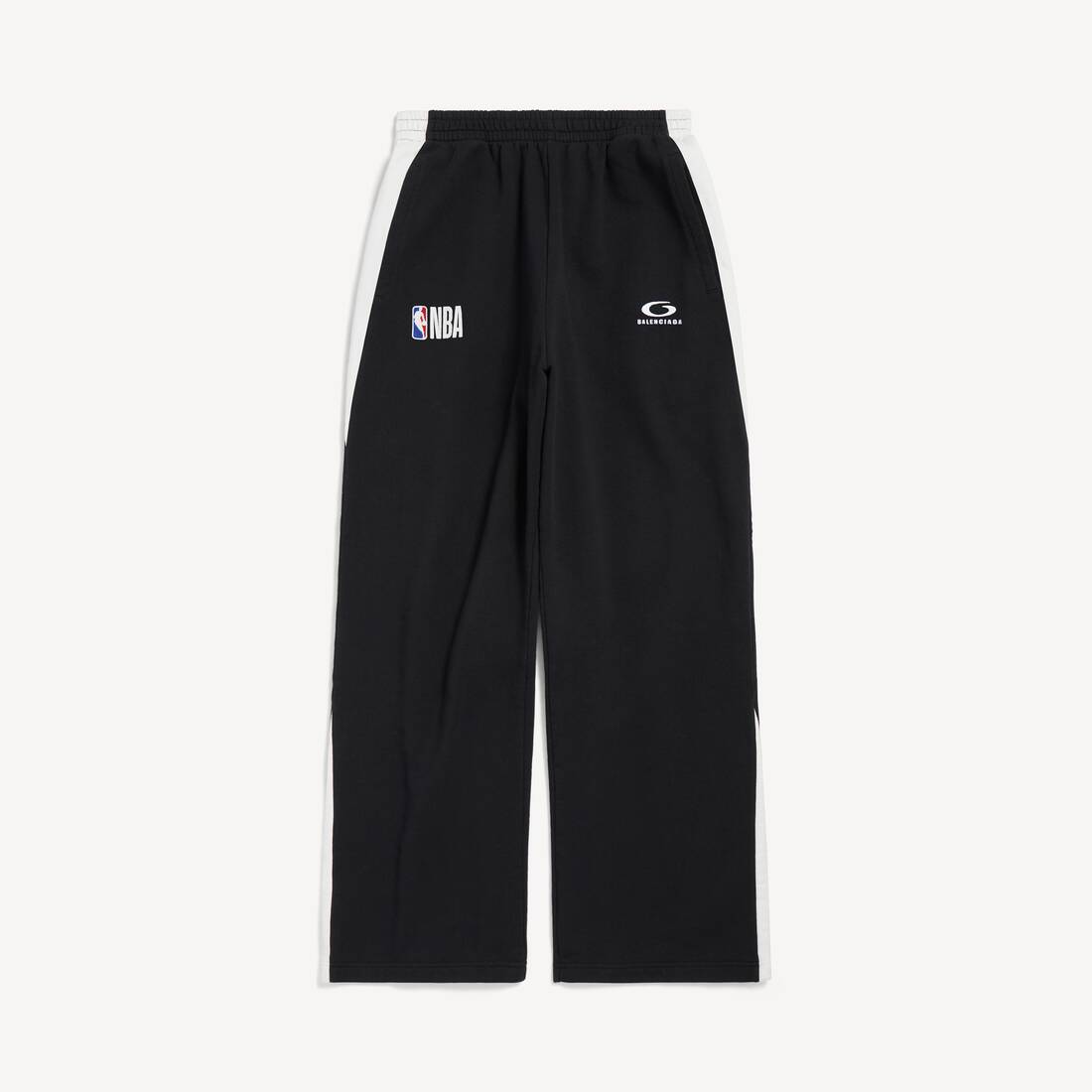 Men's Balenciaga | Nba Collaboration Oversized Sweatpants in Black/white