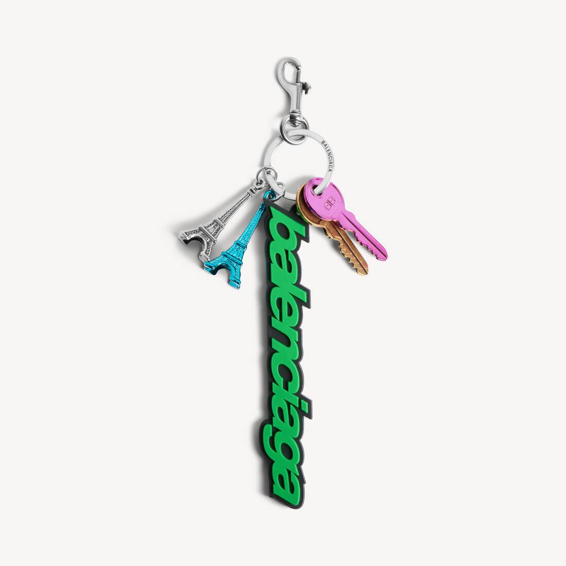 Women's Biker Balenciaga Charm/keychain in Green/black