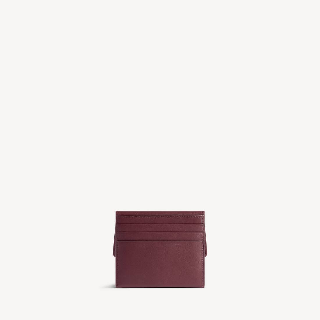Women's Rodeo Card Holder With Flap in Dark Burgundy