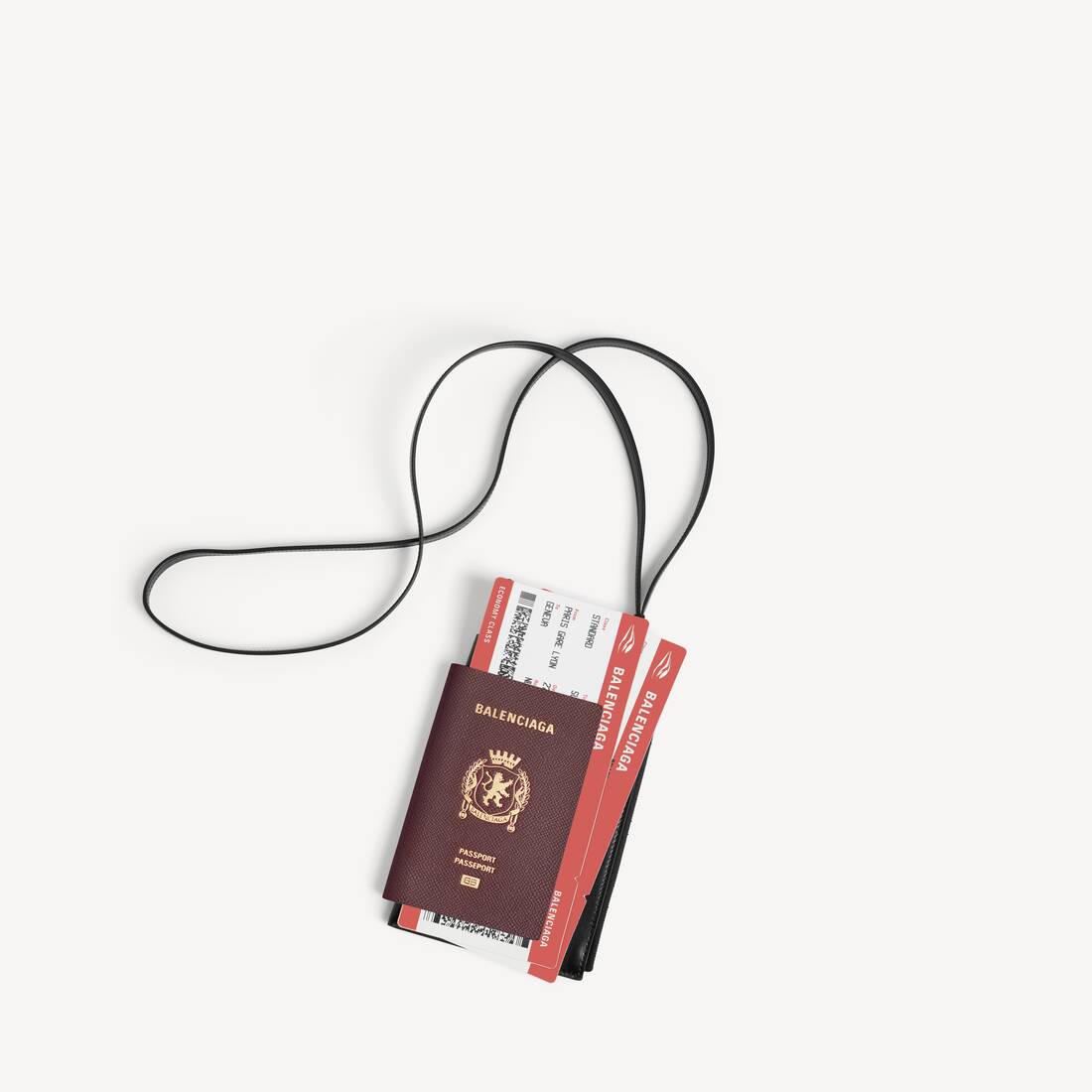 Men's Passport Phone Holder in Burgundy