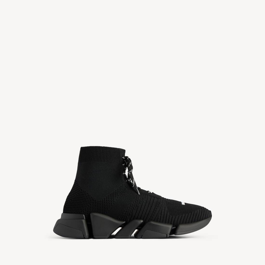 Men's Speed 2.0 Lace-up Recycled Knit Sneaker in Black