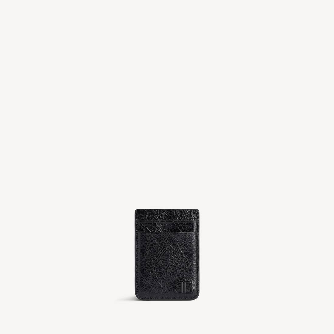 Men's Monaco Magnet Card Holder in Black