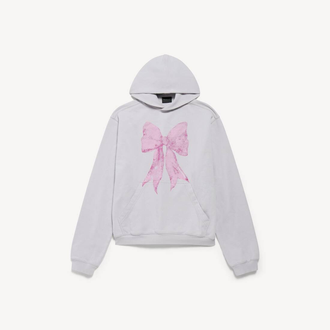 Women's Bow Hoodie Medium Fit in Dirty White