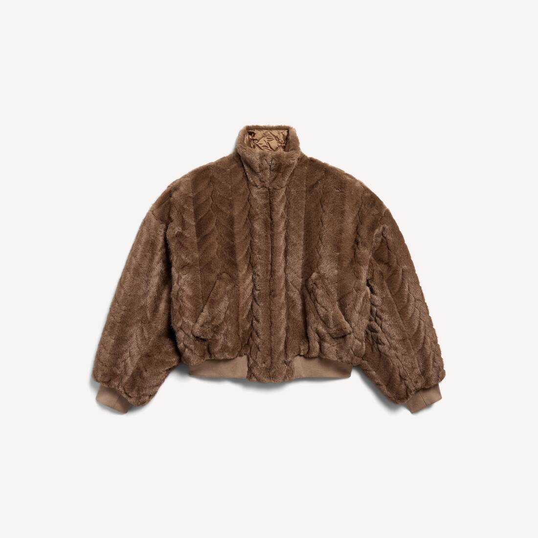 Women's Cropped Jacket in Brown
