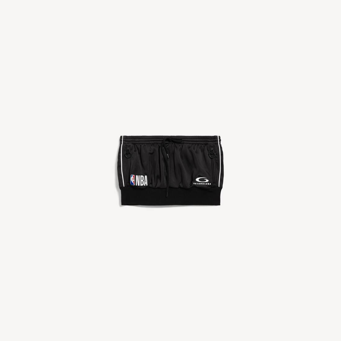Women's Balenciaga | Nba Collaboration Mini Ruffle Skirt in Black