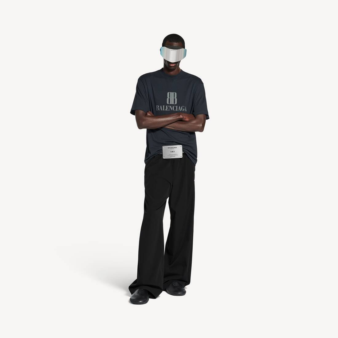 Men's Nano Bb T-shirt Medium Fit in Faded Black