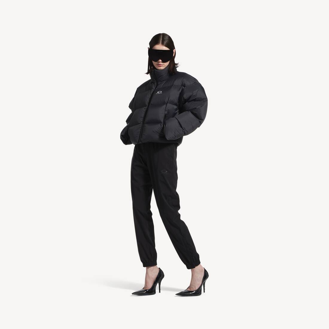 Women's Cropped Puffer in Black