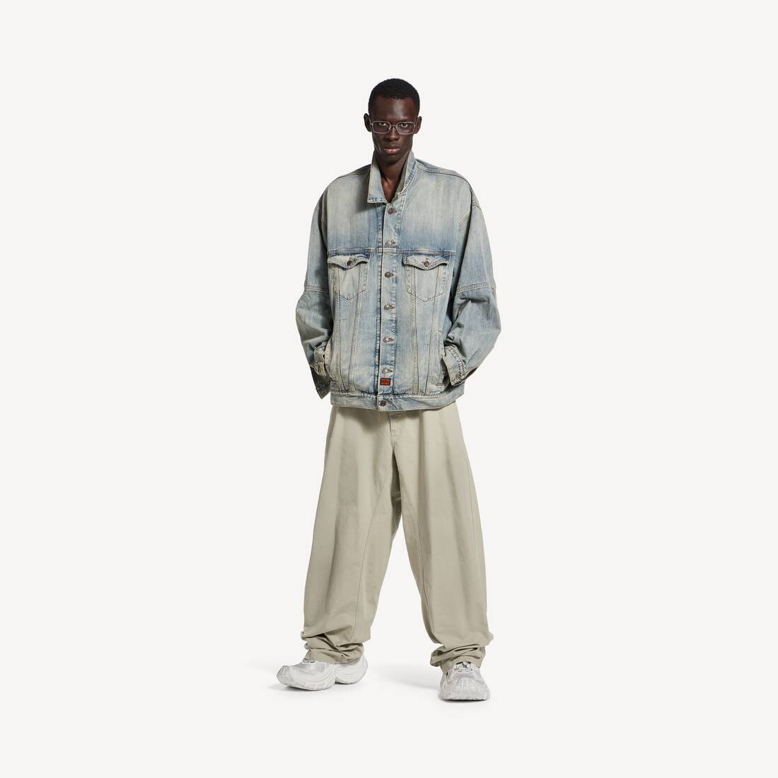 Men's Oversized Jacket in Blue