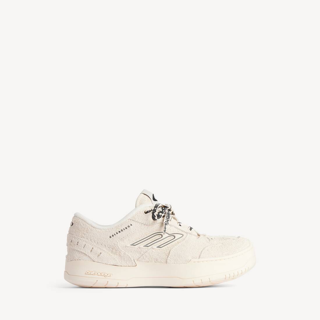 Women's Hamptons Suede Platform Sneaker in Beige/black