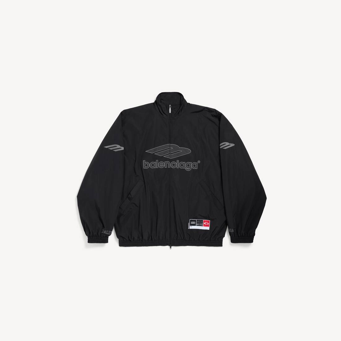 Men's 3b Football Tracksuit Jacket in Black