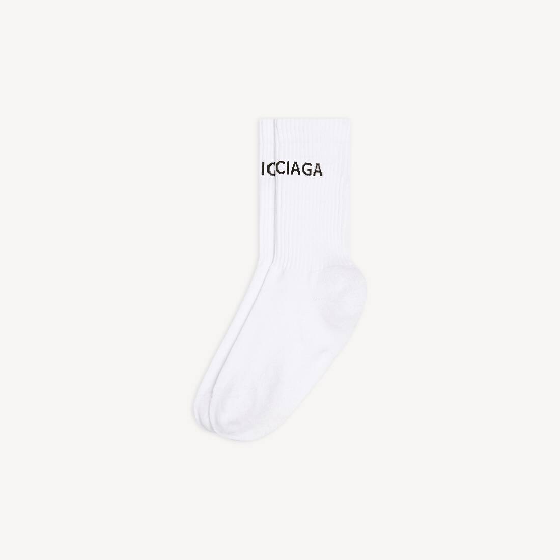Men's Balenciaga Socks in White