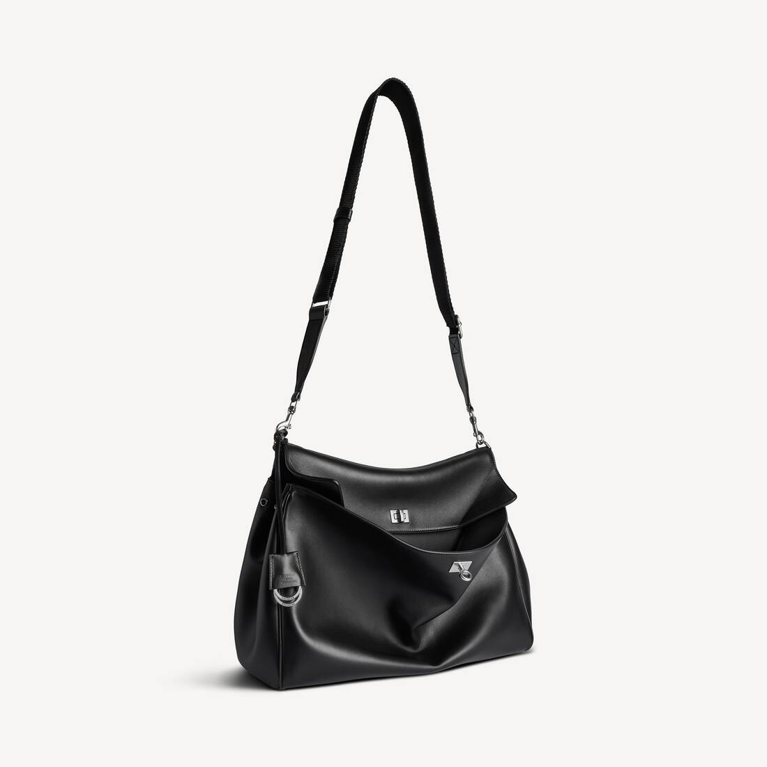 Men's Rodeo Messenger Bag Medium in Black