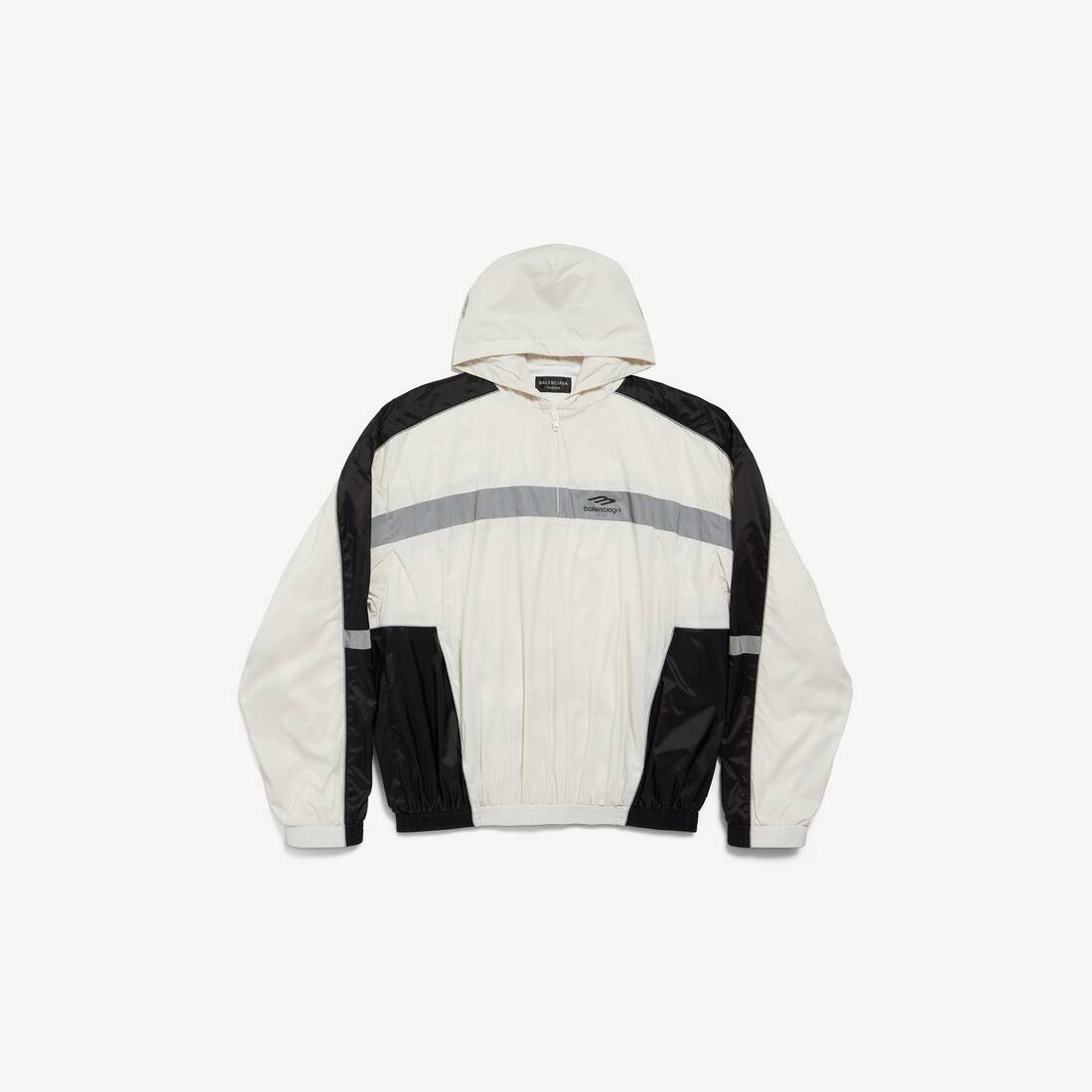 Men's 3b Sports Icon Ski Tracksuit Hoodie in Chalky White/black