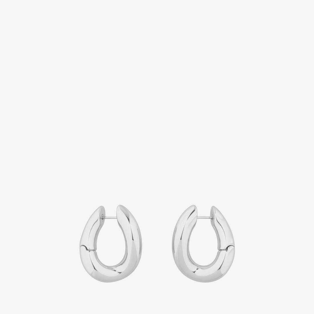 Women's Loop Earrings in Silver