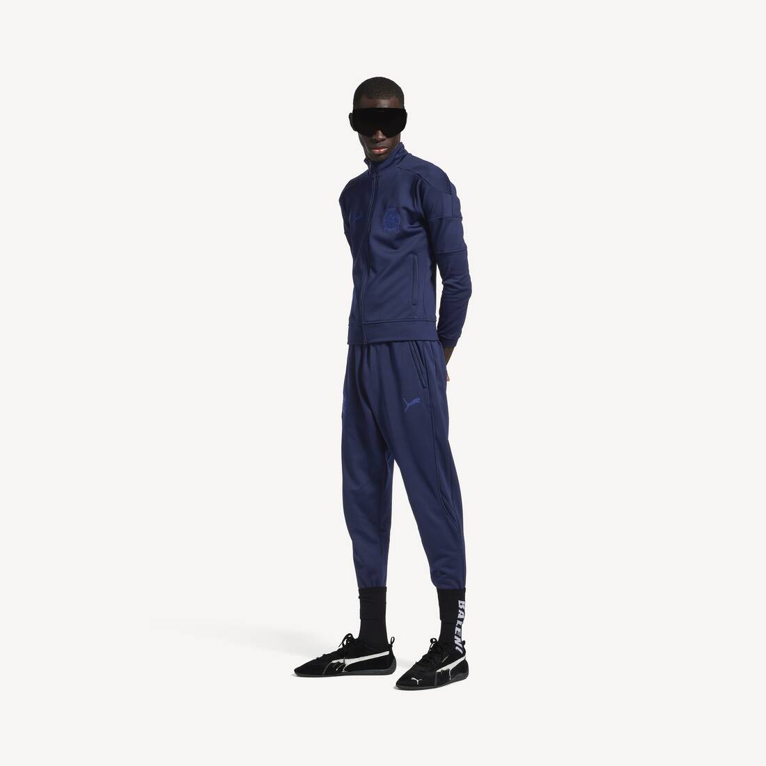 Balenciaga I Puma Fitted Tracksuit Pants in Navy
