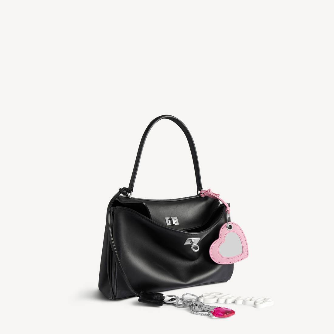 Women's Rodeo Handbag Small With Charms in Black