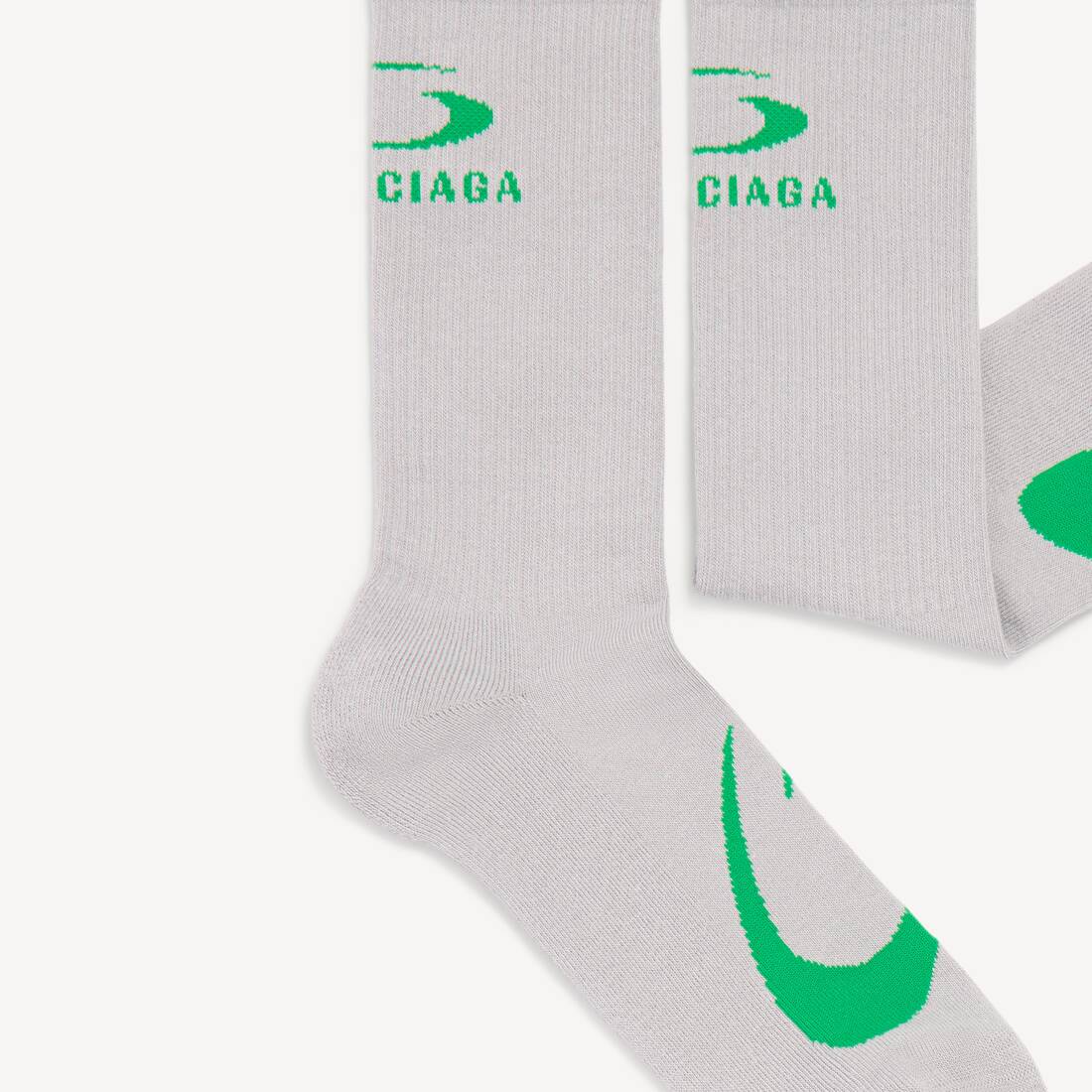 Men's Loop Sports Icon Socks in Grey/green