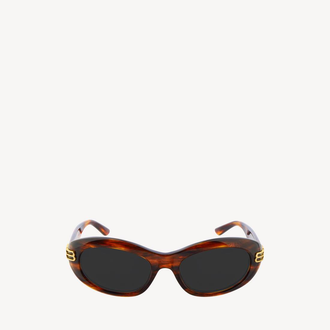 Casino Round Sunglasses in Brown Havana