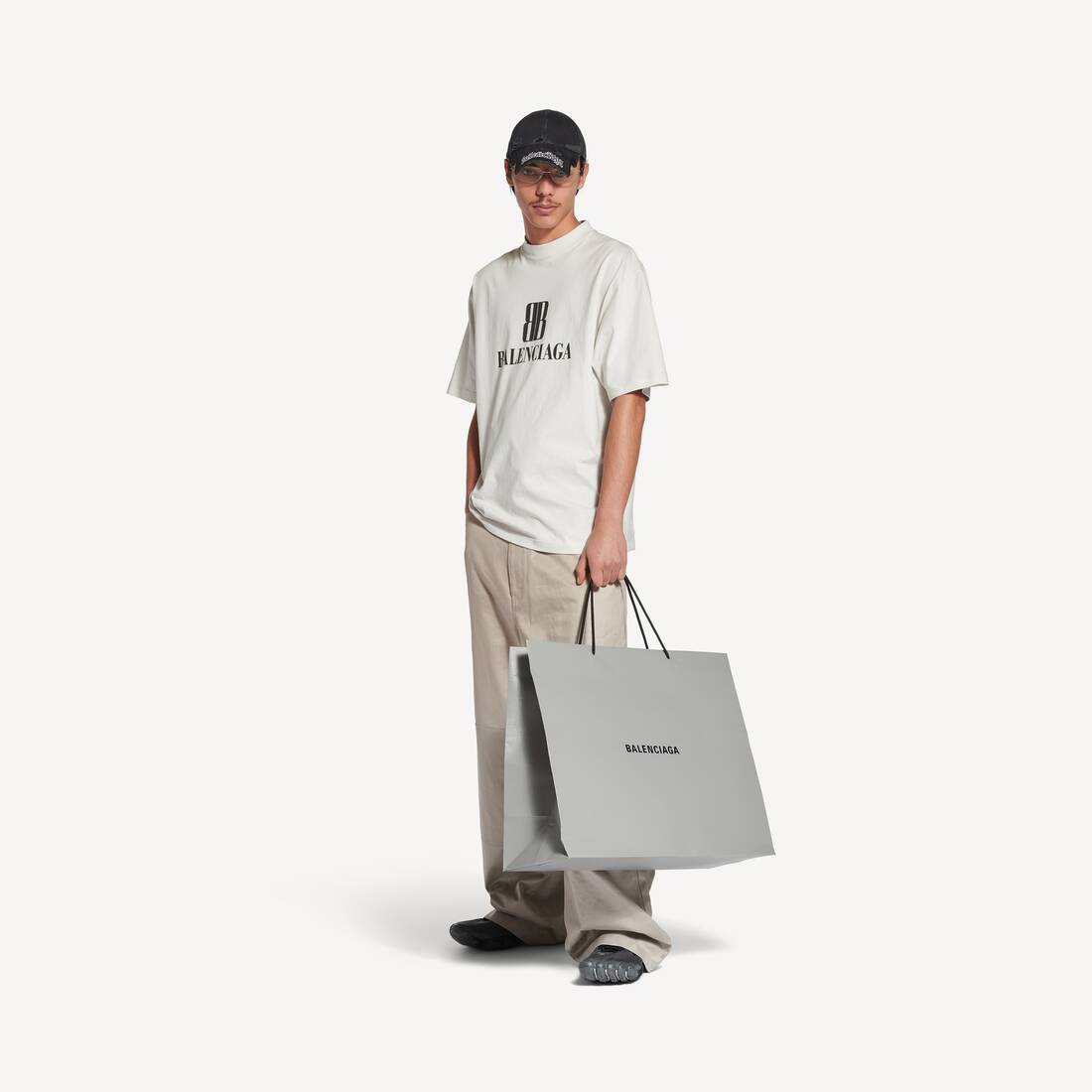 Men's Nano Bb T-shirt Medium Fit in Dirty White