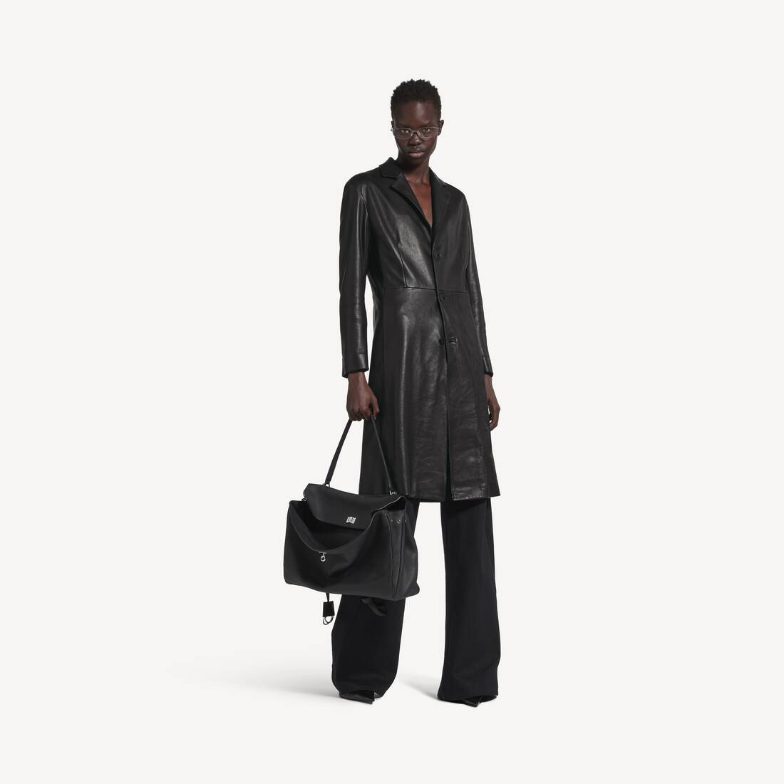 Women's Fitted Coat in Black