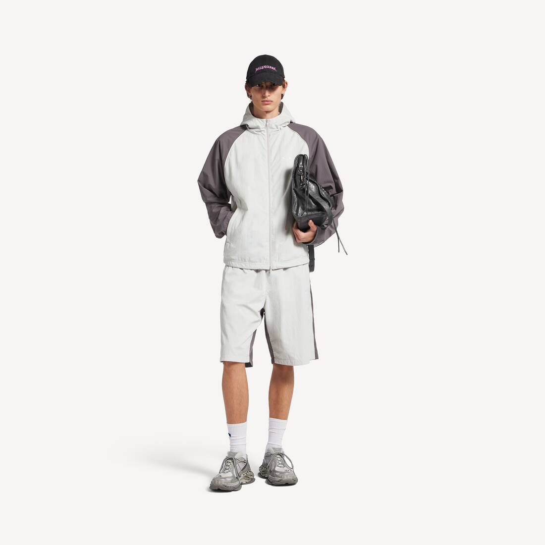 Men's Technical Tracksuit Jacket in Light Grey