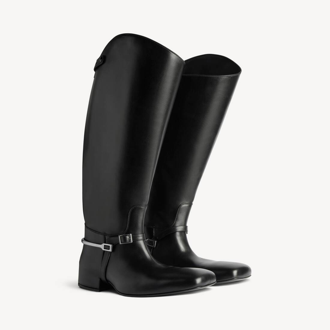 Men's Excavator Riding Boot in Black/silver