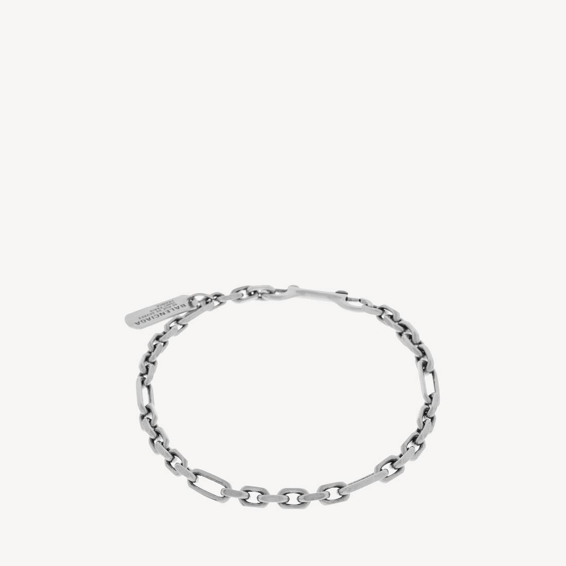 Women's Tags Carabiner Necklace in Antique Silver