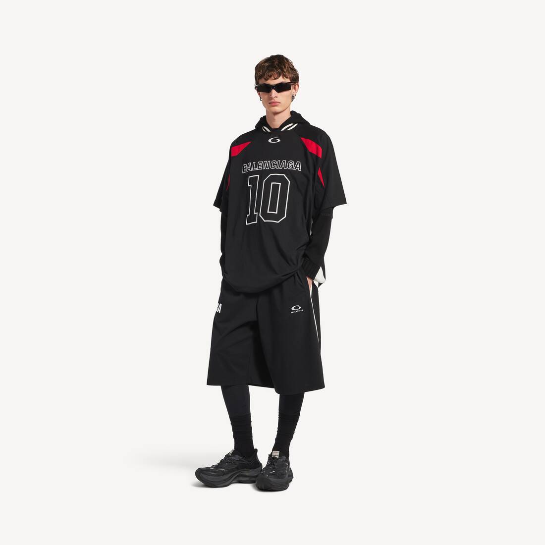 Men's Balenciaga | Nba Collaboration Tracksuit Shorts in Black/white